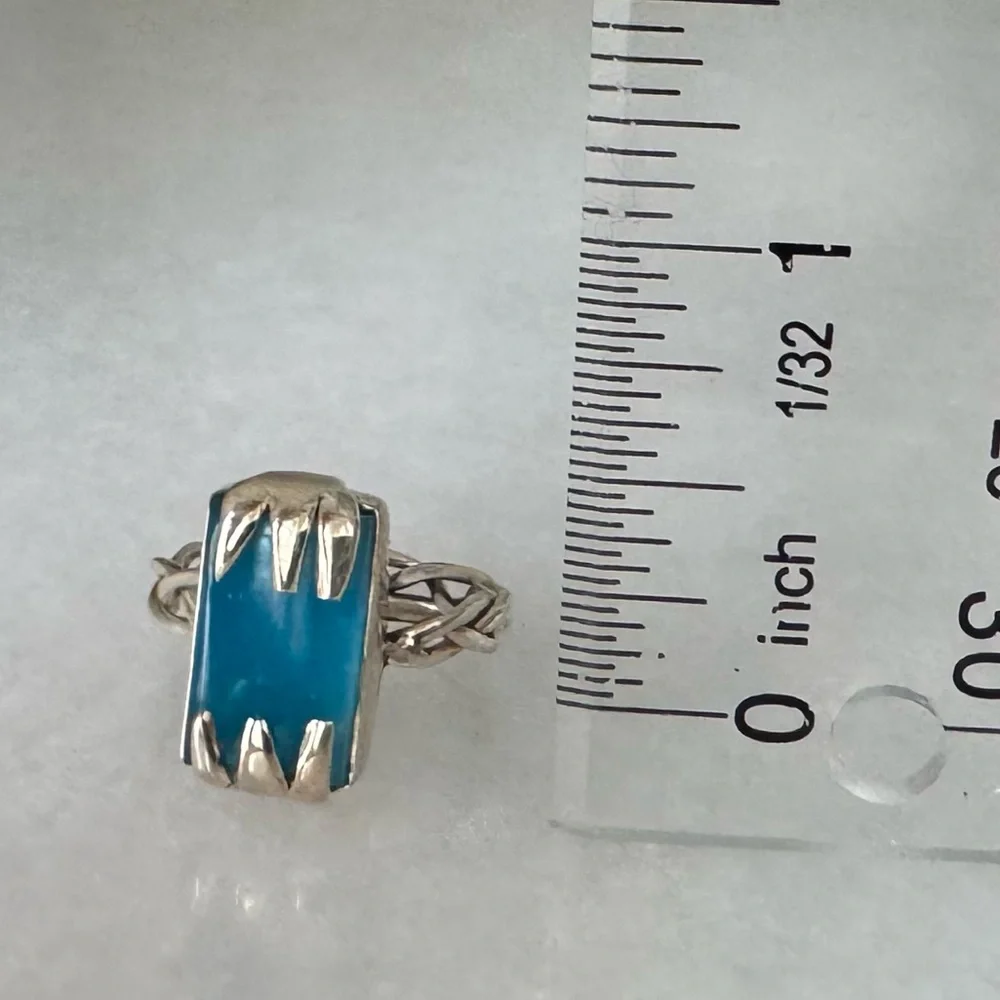 NWOT Sundance Craggy Peak Ring, Smithsonite, Sterling Silver